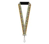 Buckle-Down Nickelodeon Keys,Keychain,Wallet,ID Card Holder,with Quick Release L