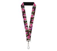 Buckle-Down Nickelodeon Lanyard, Invader Zim Close Up Poses Reds, Elastic