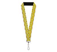 Buckle-Down Nickelodeon Lanyard, SpongeBob SquarePants Smiling Pose Stacked, Ela