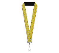 Buckle-Down Nickelodeon Lanyard, SpongeBob SquarePants Smiling Pose Stacked, Ela