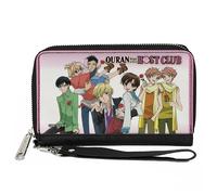 Buckle-Down Ouran High School Host Club Wallet, Zip Around, Ouran Host Club Casu