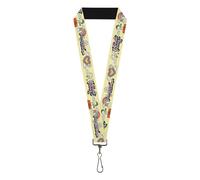 Buckle-Down Peanuts Lanyard, Peanuts Snoopy Flying Ace and Woodstock Groovy Quot