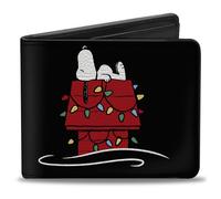 Buckle-Down Peanuts Wallet, Bifold, Peanuts Snoopy Dog House Pose Home For the H