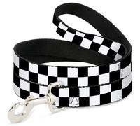 Buckle-Down Pet Leash, Dog Leash, Checker Midnight Blue White, 6 Feet Long 0.5 I