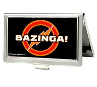 Buckle-Down Porta biglietti da visita - Bazinga! Logo Nero - Piccolo