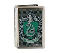 Buckle-Down Porta biglietti da visita - Harry Potter Serpeverde stemma verde/grigio - grande
