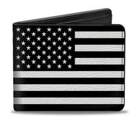 Buckle-Down Portafogli Uomo Bi-Fold Stati Uniti Bi-Fold, Multicolore, 4.0" x 3.5"