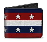 Buckle Down Portafoglio bi-Fold Americana Stripe con stelle blu/rosso/bianco