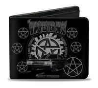 Buckle Down Fibbia Verso Il Basso Accessori da Viaggio-Portafoglio bi-Fold, Supernatural, 4.0" x 3.5" Uomo