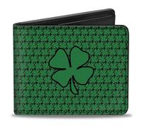 Buckle-Down Portafoglio bi-Fold, Verde, 1, Casual