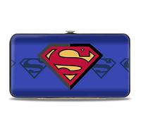 Buckle Down Portafoglio con cerniera Superman Shield Centered/Shield Stripe Blues Unisex Multicolore