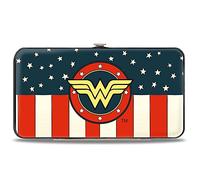 Buckle-Down - Portafoglio cerniera portafoglio - Wonder Woman/Logo Americana Rosso/Bianco/Blu/Giallo Donna Taglia Unica
