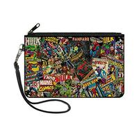 Buckle-Down Portafoglio con Zip Marvel Comics Large, Multicolore, L da Donna