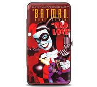 Buckle Down - Portafoglio da donna con cerniera Harley Quinn Joker, marled, 17,8 x 10,2 cm