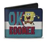 Buckle-Down Portafoglio da uomo, Spongebob Squarepants, 10,2 x 8,9 cm