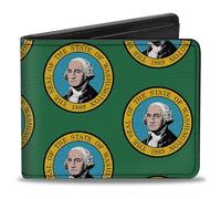 Buckle-Down Portafoglio da uomo Washington, 10,2 x 8,9 cm