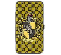 Hinged Wallet Harry Potter HUFFLEPUFF Crest/Heraldry Checkers Golds/Black
