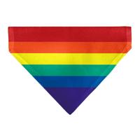 Buckle-Down Rainbow Print Black Slip On CollarÊBandana Only