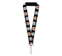 Buckle-Down Rick and Morty Lanyard, Rick and Morty Expressions in Space, Elastic
