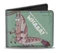 Buckle-Down Rick and Morty Wallet, Bifold, Rick and Morty Looking at Your Shrimp