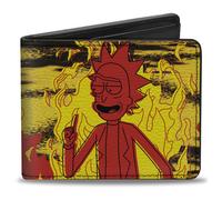 Buckle-Down Rick and Morty Wallet, Bifold, Rick I Always Slay Queen Flames Pose
