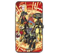Buckle-Down Rick and Morty Wallet, Hinged, Rick and Morty Space Beth Defiance Gr