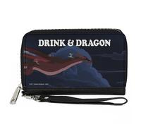 Buckle-Down Rick and Morty Wallet, Zip Around, Rick and Balthromaw Drink and Dra