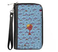 Buckle-Down Rick and Morty Wallet, Zip Around, Rick and Morty Mr Meeseeks and Ki