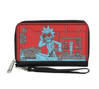 Buckle-Down Rick and Morty Wallet, Zip Around, Rick and Morty Welding Lab Scene