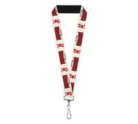 Buckle-Down Robot Chicken Lanyard, Robot Chicken Silhouette Chicken and Title Lo