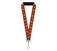 Buckle-Down Samurai Jack Lanyard, Samurai Jack Action Pose and Dragon Icon Block