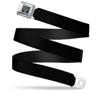 Buckle-Down Seatbelt Belt - Black 1.5" Wide - Fits Pant Size 32-52 Bd Wings