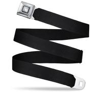 Buckle-Down Seatbelt Belt - Black 1.5" Wide - Fits Pant Size 32-52 Starburst