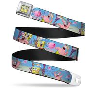 Buckle-Down Seatbelt Belt - SpongeBob & Patrick Starfish Jellyfishing Scenes - 1