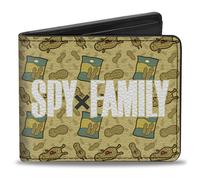 Buckle-Down Spy x Family Wallet, Bifold, Spy X Family Peanuts Scattered and Titl