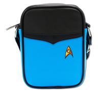 Buckle-Down Star Trek Vegan Leather Crossbody Bag with Adjustable Strap, Crew Su