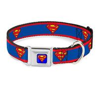 Buckle Down Superman, 700146468756, Collare per cani, L - Fits 15-26" - 1.0" Wide, Multicolore