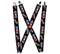 Buckle-Down Suspenders, 3D Glasses Dripping Stars 1.5-Inch Wide Regular