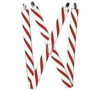 Buckle-Down Suspenders, Candy Cane 1.5-Inch Wide Regular