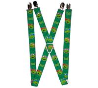 Buckle-Down Suspenders-Classic Teenage Mutant Ninja Turtle 2 3.5" x 2.5" Multico