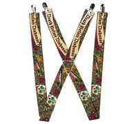 Buckle-Down Suspenders, Death Before Dishonor Olive 1.5-Inch Wide Regular