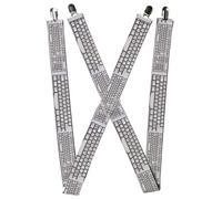 Buckle-Down Suspenders, Keyboard 1.5-Inch Wide Regular