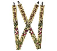 Buckle-Down Suspenders, Live Hard Die Young Tan