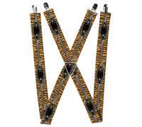 Buckle-Down Suspenders, Tiger Eyes 1.5-Inch Wide Regular