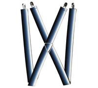 Buckle-Down Suspenders, Transitioning Dots White Blue Black 1.5-Inch Wide Regula