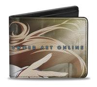 Buckle-Down Sword Art Online Portafoglio, Bifold, Sword Art Online Asuna Action Sword Pose, Pelle Vegana