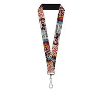 Buckle-Down The Coca-Cola Company Lanyard, Coke Is It Pop Art Collage Multi Colo