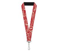 Buckle-Down The Coca-Cola Company Lanyard, Vintage Coca Cola Coke Icons and Ad L