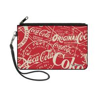 Buckle-Down The Coca-Cola Company Wallet, Zip Clutch, Vintage Coca Cola Coke Ico