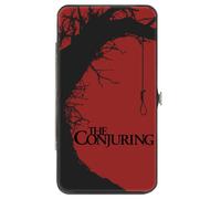 Buckle-Down The Conjuring Wallet, Hinged, The Conjuring Tree and Scene Blocks Rosso Nero Bianco, Pelle Vegana